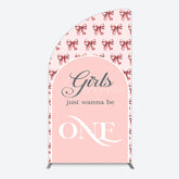 Aperturee - Aperturee Repeated Bow Girls Just Wanna Be One Half Moon Arch Backdrop